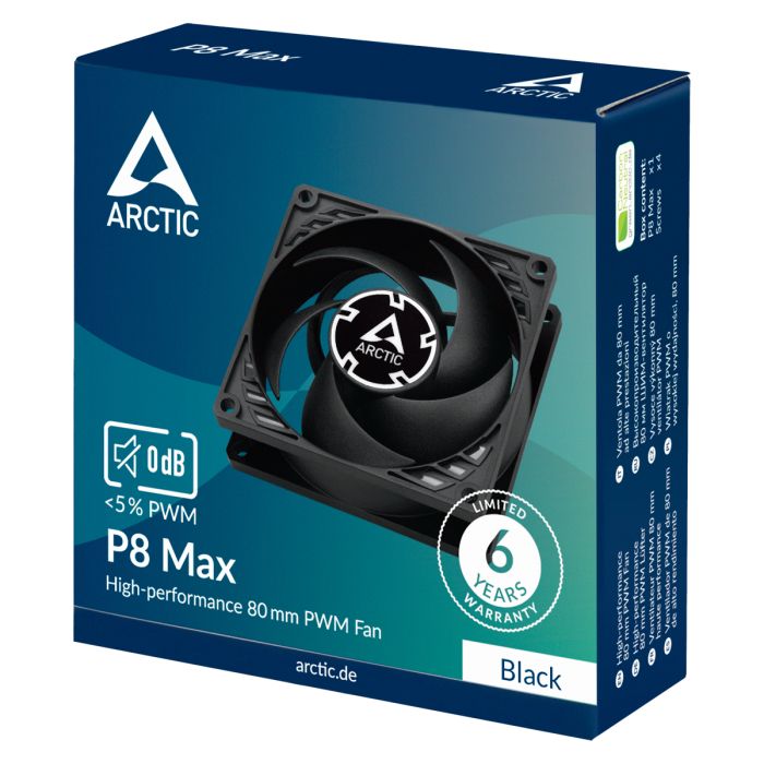ARCTIC P8 MAX 80mm 4-pin PWM ventilator ARCTIC P8 MAX 80mm 4-pin PWM ventilator
