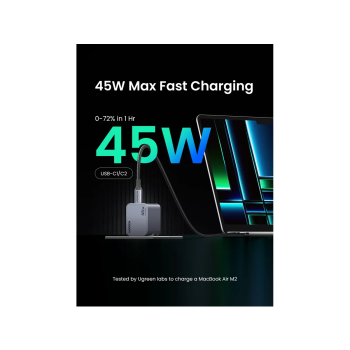 Ugreen Nexode Pro 45W 2-Portni GaN USB-C polnilec