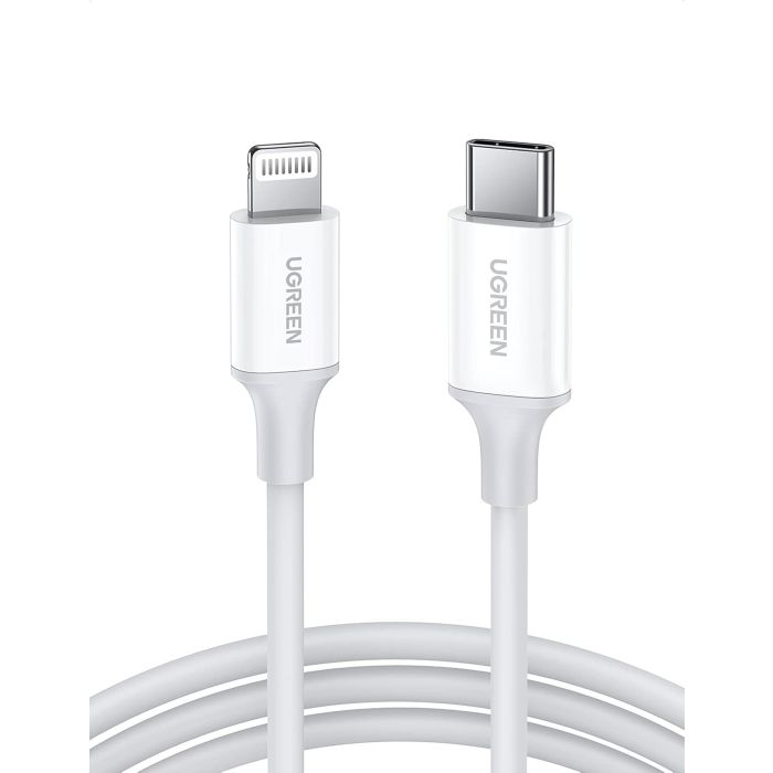 Ugreen USB-C na Lightning kabel srebrn 2m Ugreen USB-C na Lightning kabel srebrn 2m