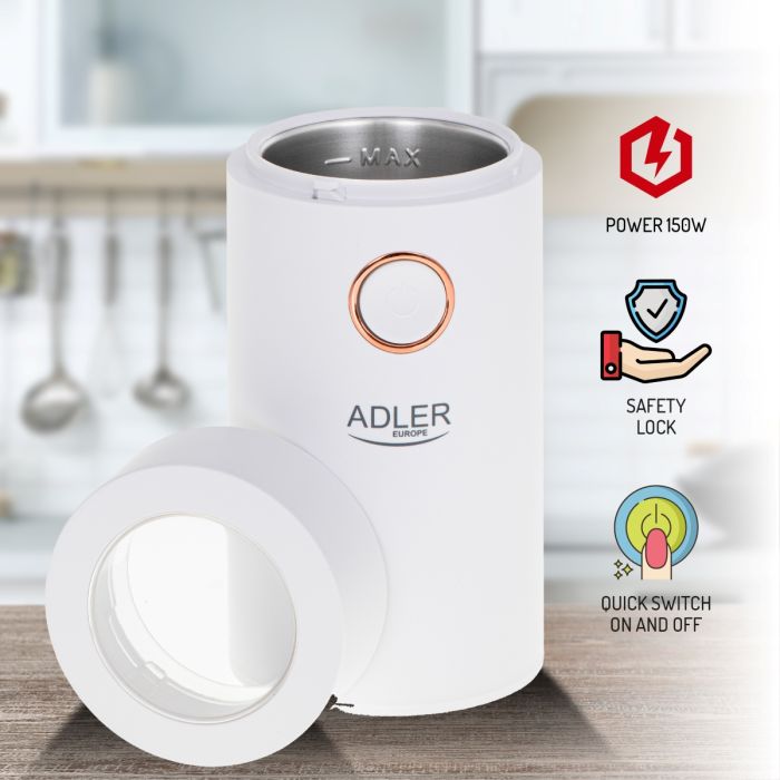 Adler belo zlati mlinček za kavo 4446WG Adler belo zlati mlinček za kavo 4446WG