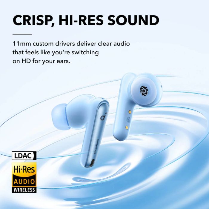 Anker Soundcore Liberty 4 NC brezžične slušalke, svetlo modre Anker Soundcore Liberty 4 NC brezžične slušalke, svetlo modre