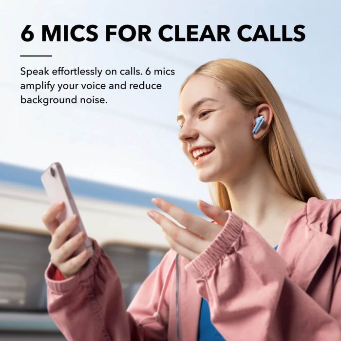 Anker Soundcore Liberty 4 NC brezžične slušalke, svetlo modre Anker Soundcore Liberty 4 NC brezžične slušalke, svetlo modre