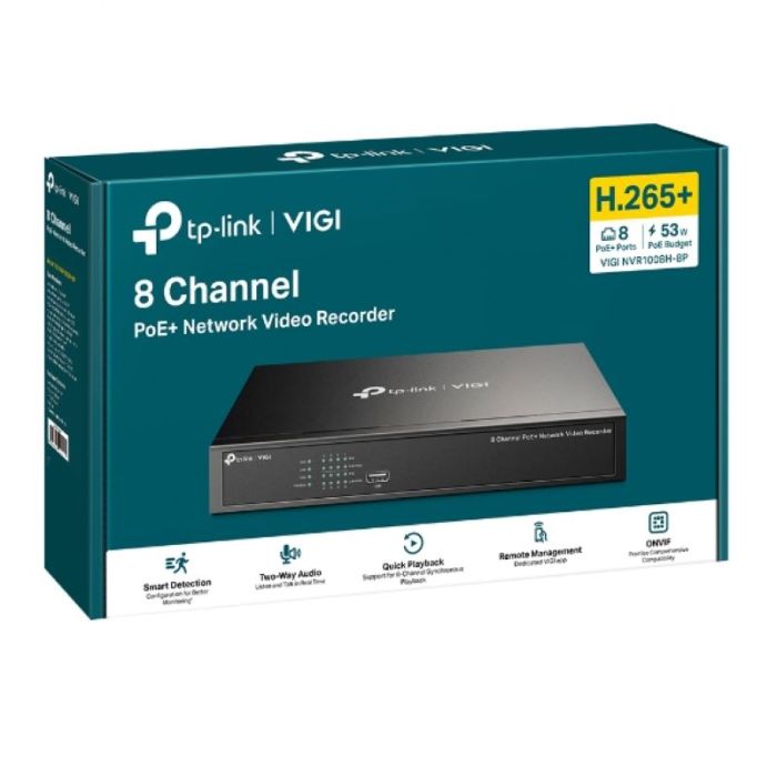TP-LINK VIGI 8-kanalni omrežni video snemalnik PoE+ TP-LINK VIGI 8-kanalni omrežni video snemalnik PoE+