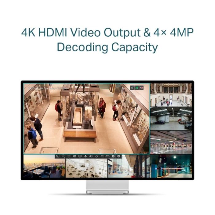 TP-LINK VIGI 8-kanalni omrežni video snemalnik PoE+ TP-LINK VIGI 8-kanalni omrežni video snemalnik PoE+