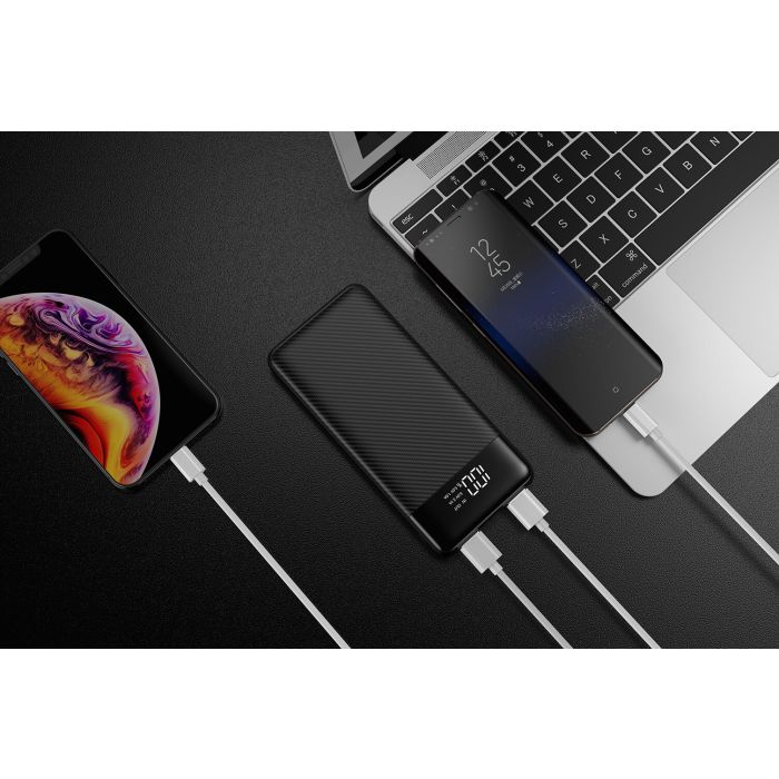 VEGER L11 PowerBank 10000 mAh LCD, črn VEGER L11 PowerBank 10000 mAh LCD, črn