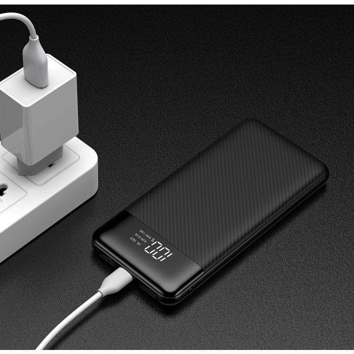 VEGER L11 PowerBank 10000 mAh LCD, črn VEGER L11 PowerBank 10000 mAh LCD, črn