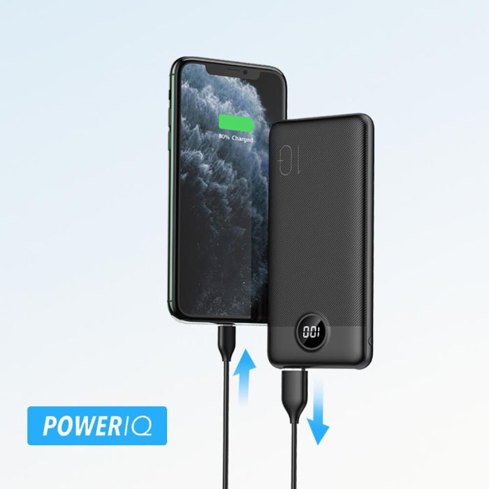 VEGER L10S PowerBank 10.000 mAh LCD, črn VEGER L10S PowerBank 10.000 mAh LCD, črn