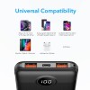 VEGER L10S PowerBank 10.000 mAh LCD, črn VEGER L10S PowerBank 10.000 mAh LCD, črn