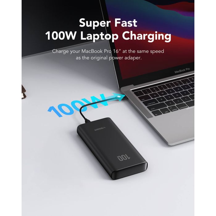 VEGER T100 PowerBank 20.000 mAh T100, črn VEGER T100 PowerBank 20.000 mAh T100, črn