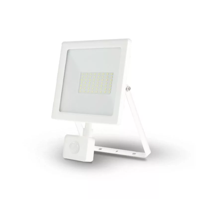 Asalite LED bel reflektor Slim 50W 4500K (4500 lumnov) + senzor Asalite LED bel reflektor Slim 50W 4500K (4500 lumnov) + senzor