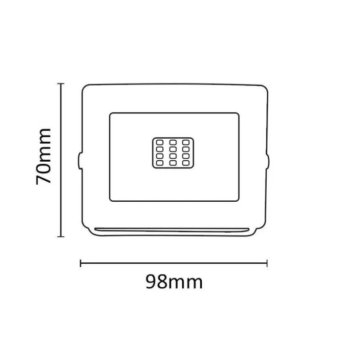 Asalite LED beli reflektor Slim 10W 4500K (900 lumnov) Asalite LED beli reflektor Slim 10W 4500K (900 lumnov)