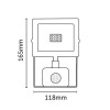 Asalite LED Bela Slim Reflektor 10W 4500K (900 lumnov) + Senzor Asalite LED Bela Slim Reflektor 10W 4500K (900 lumnov) + Senzor