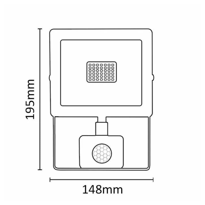 Asalite LED bel reflektor Slim 30W 4500K (2700 lumnov) + senzor Asalite LED bel reflektor Slim 30W 4500K (2700 lumnov) + senzor