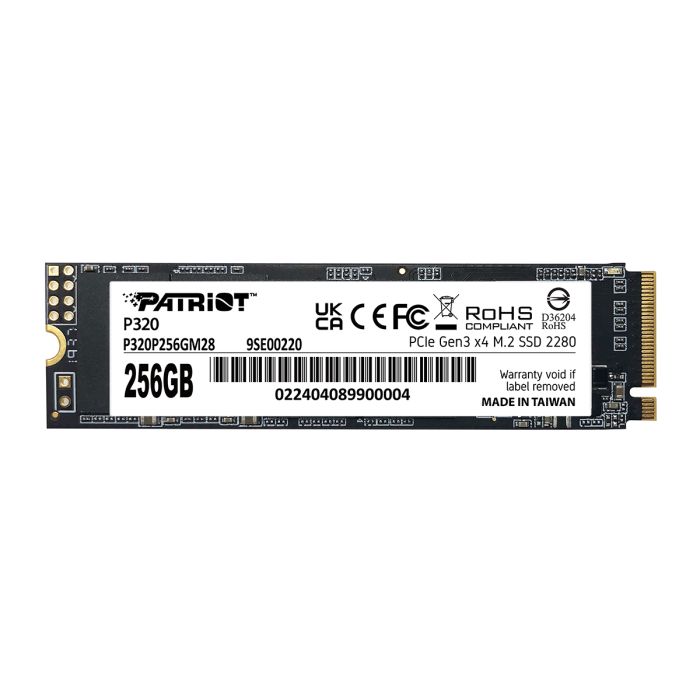 Patriot P320 256GB M.2 NVMe SSD PCIe Gen 3 x4 Patriot P320 256GB M.2 NVMe SSD PCIe Gen 3 x4
