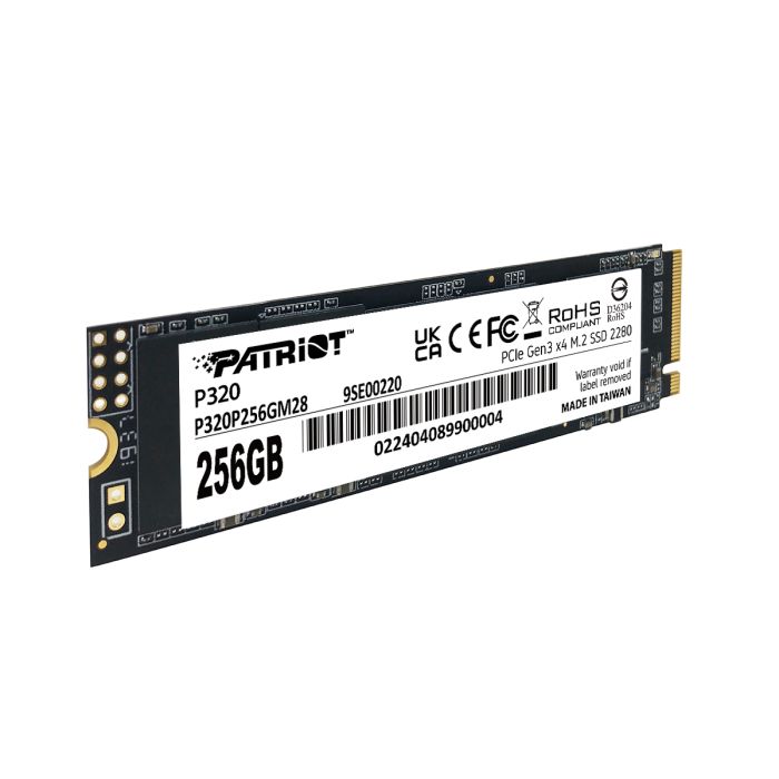 Patriot P320 256GB M.2 NVMe SSD PCIe Gen 3 x4 Patriot P320 256GB M.2 NVMe SSD PCIe Gen 3 x4