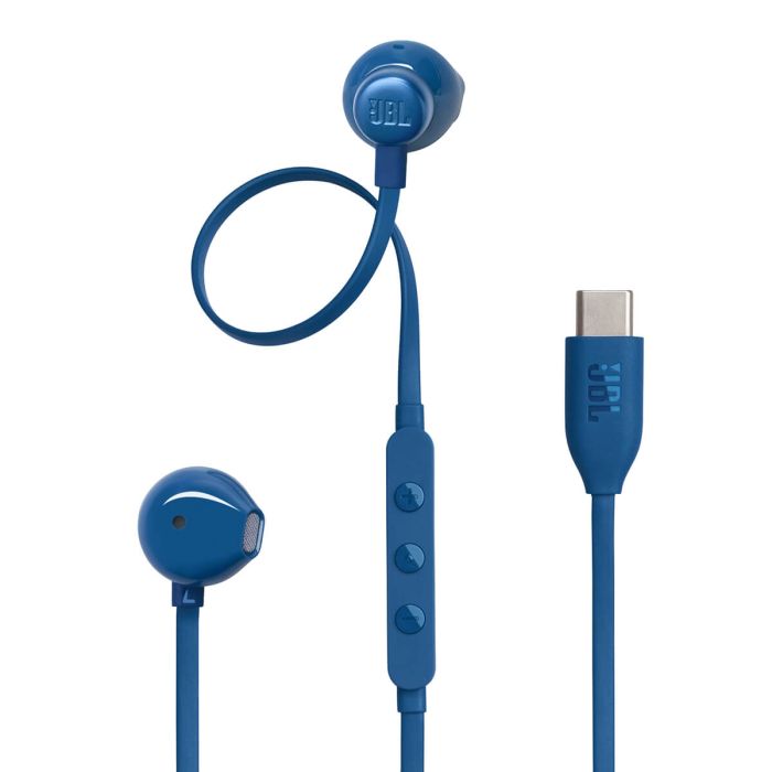 JBL USB-C žične slušalke Tune 305C, modre JBL USB-C žične slušalke Tune 305C, modre