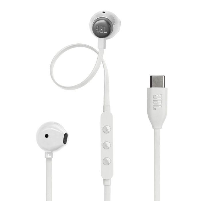 JBL USB-C žične slušalke Tune 305C, bele JBL USB-C žične slušalke Tune 305C, bele