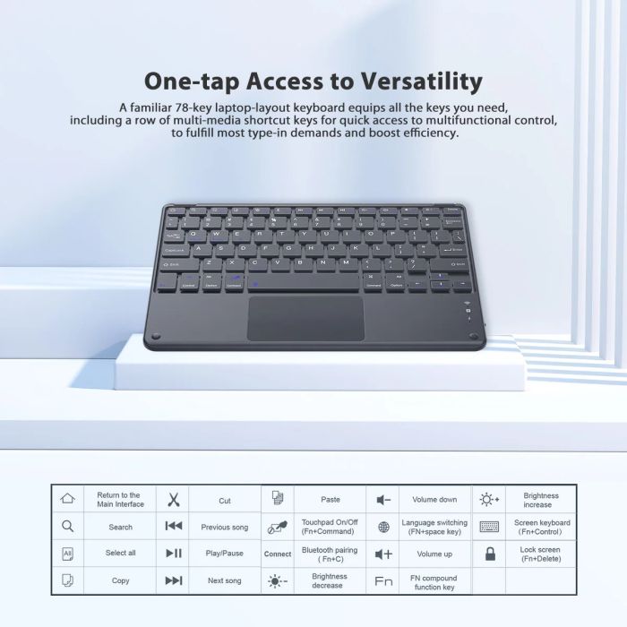 Oscal S1 ultra-slim univerzalna brezžična tipkovnica Bluetooth ENG verzija Oscal S1 ultra-slim univerzalna brezžična tipkovnica Bluetooth ENG verzija
