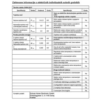 SHX Ventilatorski grelnik s termostatom SHX Ventilatorski grelnik s termostatom