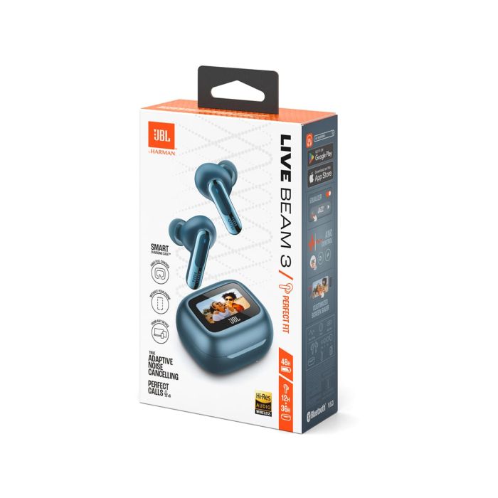 JBL Live Beam 3 brezžične slušalke z mikrofonom, modre JBL Live Beam 3 brezžične slušalke z mikrofonom, modre