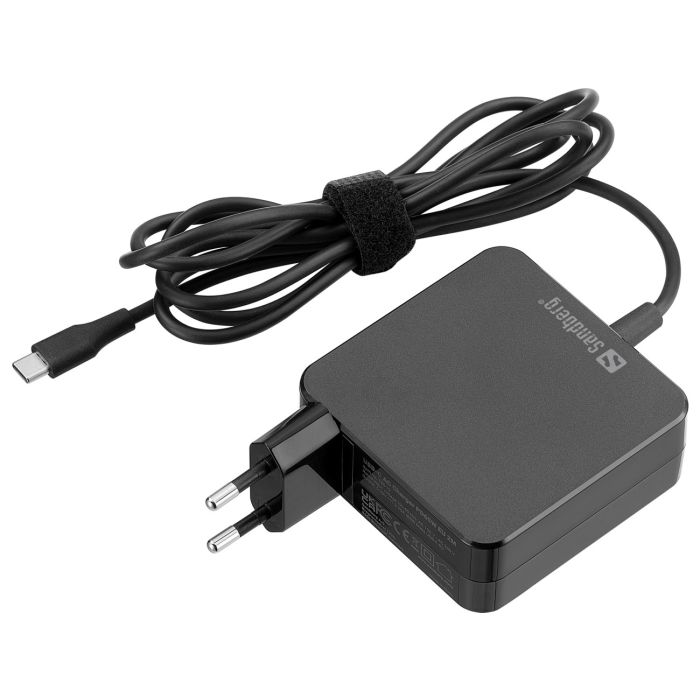 Sandberg USB-C polnilnik PD65W EU 2M Sandberg USB-C polnilnik PD65W EU 2M