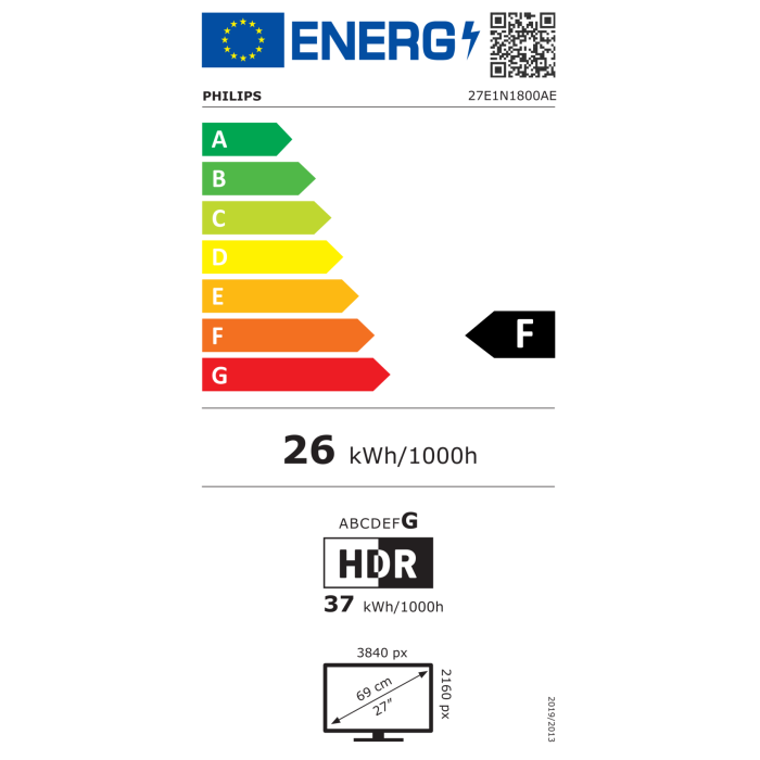Philips 27E1N1800AE 27 IPS UHD 60Hz monitor Philips 27E1N1800AE 27 IPS UHD 60Hz monitor