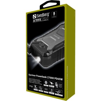Sandberg Survivor Powerbank 27000 PD65W Sandberg Survivor Powerbank 27000 PD65W