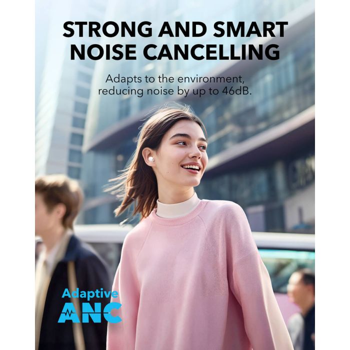 Anker Soundcore A30i brezžične slušalke, bele Anker Soundcore A30i brezžične slušalke, bele