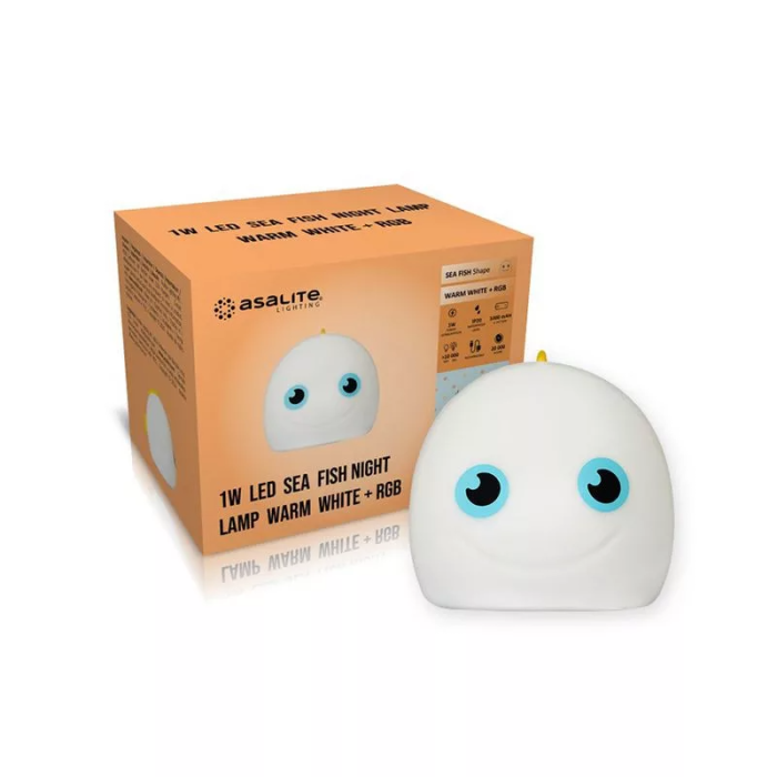 Asalite LED nočna svetilka Sea Fish 1W Asalite LED nočna svetilka Sea Fish 1W