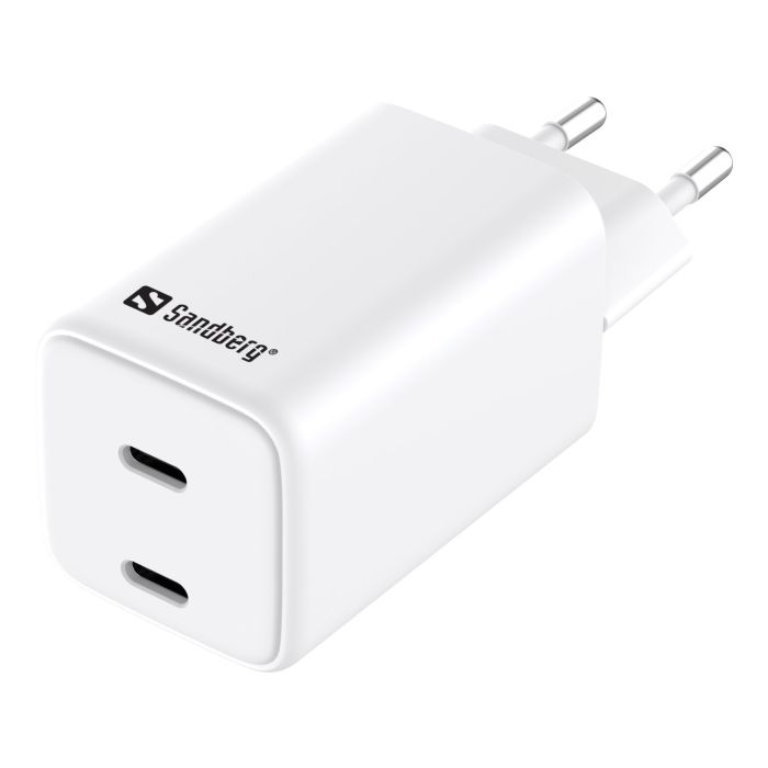 Sandberg AC Charger Dual USB-C PD65W EU Sandberg AC Charger Dual USB-C PD65W EU