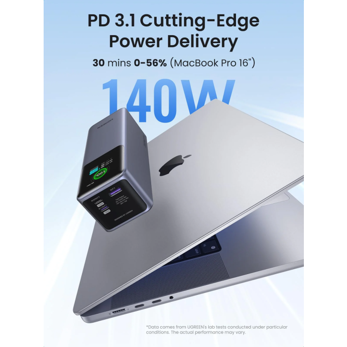 Ugreen prenosna polnilna baterija 25.000mAh, 200W s pametnim digitalnim zaslonom Ugreen prenosna polnilna baterija 25.000mAh, 200W s pametnim digitalnim zaslonom