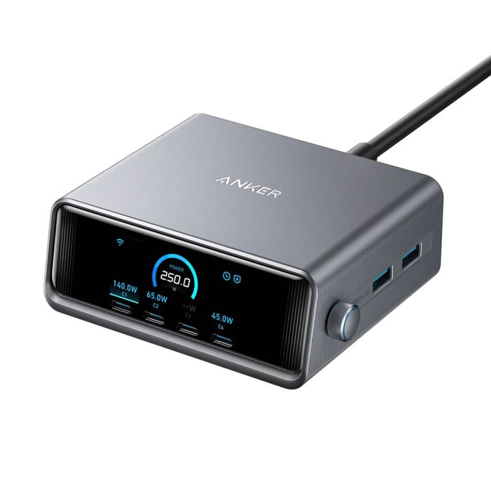 Anker Prime GaN namizni polnilec 250W Anker Prime GaN namizni polnilec 250W