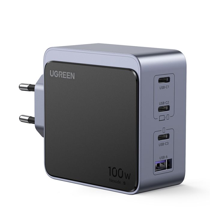 Ugreen Nexode S 100W 3x USB-C + 1x USB-A polnilec Ugreen Nexode S 100W 3x USB-C + 1x USB-A polnilec