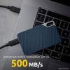 Intenso 1TB SSD TX100 500MB/s USB 3.2 Gen1x1 zunanji disk - modra Intenso 1TB SSD TX100 500MB/s USB 3.2 Gen1x1 zunanji disk - modra