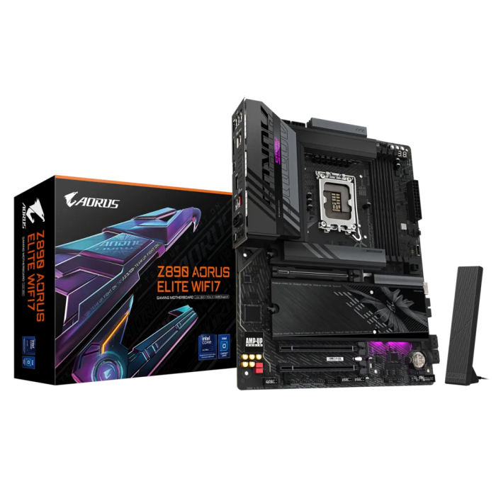 GIGABYTE Z890 AORUS ELITE WIFI7, DDR5, SATA3, USB4, DP, 2.5GbE, WIFI 7, LGA1851 ATX GIGABYTE Z890 AORUS ELITE WIFI7, DDR5, SATA3, USB4, DP, 2.5GbE, WIFI 7, LGA1851 ATX