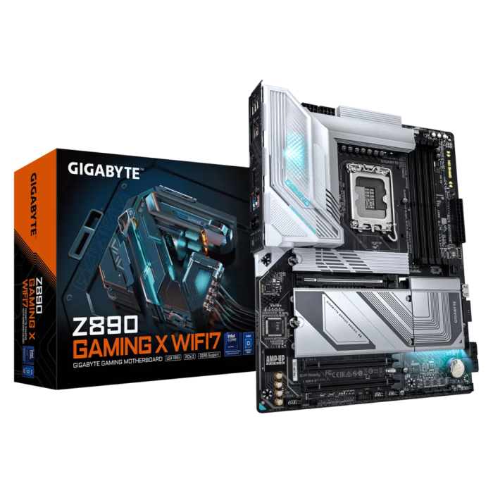 GIGABYTE Z890 GAMING X WIFI7, DDR5, SATA3, USB4, DP, 2.5GbE, WIFI 7, LGA1851 ATX GIGABYTE Z890 GAMING X WIFI7, DDR5, SATA3, USB4, DP, 2.5GbE, WIFI 7, LGA1851 ATX