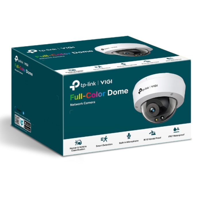 TP-LINK VIGI 5MP Full-Color Dome mrežna kamera (do 2880 × 1620 H.265+ 30fps) TP-LINK VIGI 5MP Full-Color Dome mrežna kamera (do 2880 × 1620 H.265+ 30fps)