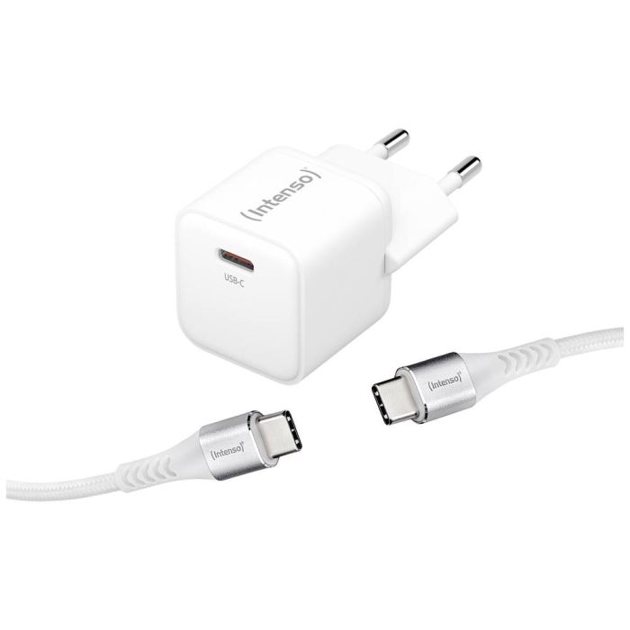Intenso 30W GaN napajalnik s priključkom USB-C W30C + USB-C kabel 60W 1.5M Intenso 30W GaN napajalnik s priključkom USB-C W30C + USB-C kabel 60W 1.5M