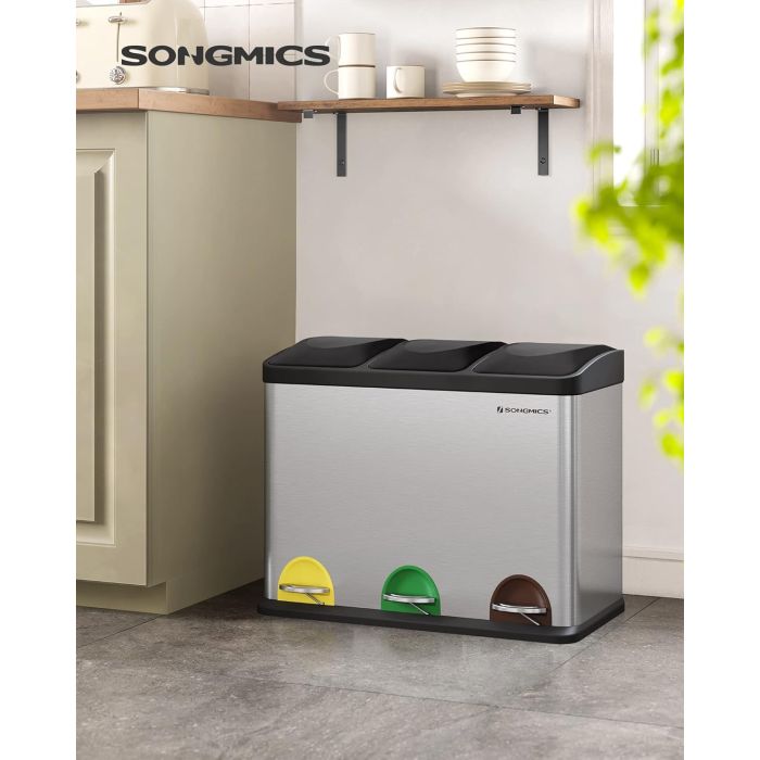 SONGMICS koš za ločevanje odpadkov 45L LTB45L SONGMICS koš za ločevanje odpadkov 45L LTB45L