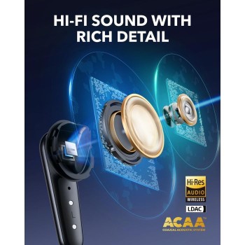 Anker Soundcore Liberty 4 Pro brezžične slušalke, črne Anker Soundcore Liberty 4 Pro brezžične slušalke, črne