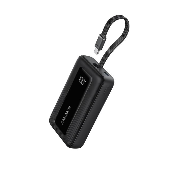 Anker Zolo Powerbank 10000 mAh, 30W z vgrajenim kablom USB-C, črn Anker Zolo Powerbank 10000 mAh, 30W z vgrajenim kablom USB-C, črn