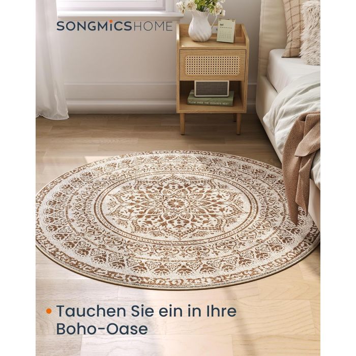 SONGMICS HOME Okrogla Preproga, 120 cm SONGMICS HOME Okrogla Preproga, 120 cm