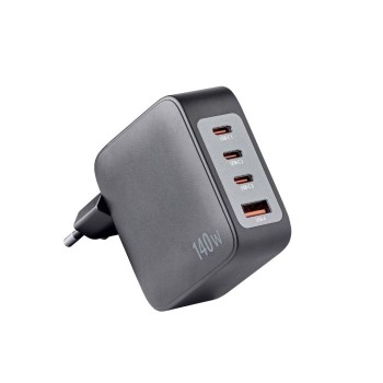 Intenso 140W GaN napajalnik s priključkom 3xUSB-C in 1xUSB-A ter priloženim 2M 200W USB-C kablom Intenso 140W GaN napajalnik s priključkom 3xUSB-C in 1xUSB-A ter priloženim 2M 200W USB-C kablom