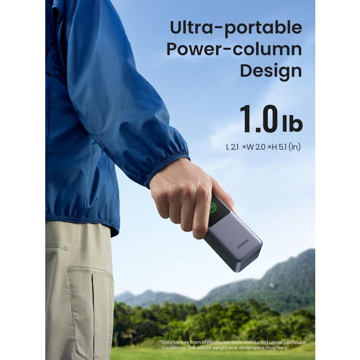 Ugreen prenosna polnilna baterija 20.000mAh, 130W s pametnim digitalnim zaslonom Ugreen prenosna polnilna baterija 20.000mAh, 130W s pametnim digitalnim zaslonom
