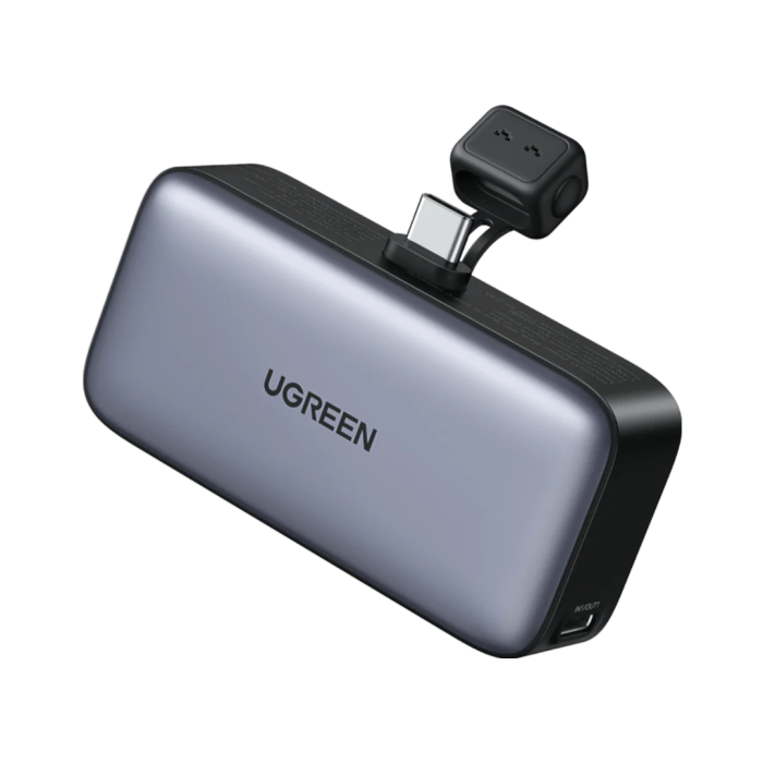 Ugreen 5000mAh 22,5W USB-C polnilna baterija z vgrajenim USB-C priključkom in LED zaslonom Ugreen 5000mAh 22,5W USB-C polnilna baterija z vgrajenim USB-C priključkom in LED zaslonom