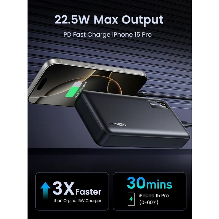 Ugreen 22.5W 20000mAh prenosna baterija Ugreen 22.5W 20000mAh prenosna baterija