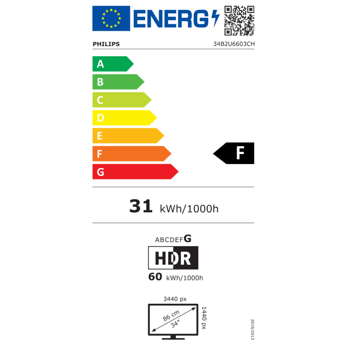 Philips 34B2U6603CH 34 VA WQHD 120Hz TB4 PD monitor Philips 34B2U6603CH 34 VA WQHD 120Hz TB4 PD monitor