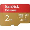 SanDisk 2TB Extreme microSDXC UHS-I z adapterjem do 240MB/s, C10, U3, V30, 4K, 5K, A2, Micro SD kart SanDisk 2TB Extreme microSDXC UHS-I z adapterjem do 240MB/s, C10, U3, V30, 4K, 5K, A2, Micro SD kart