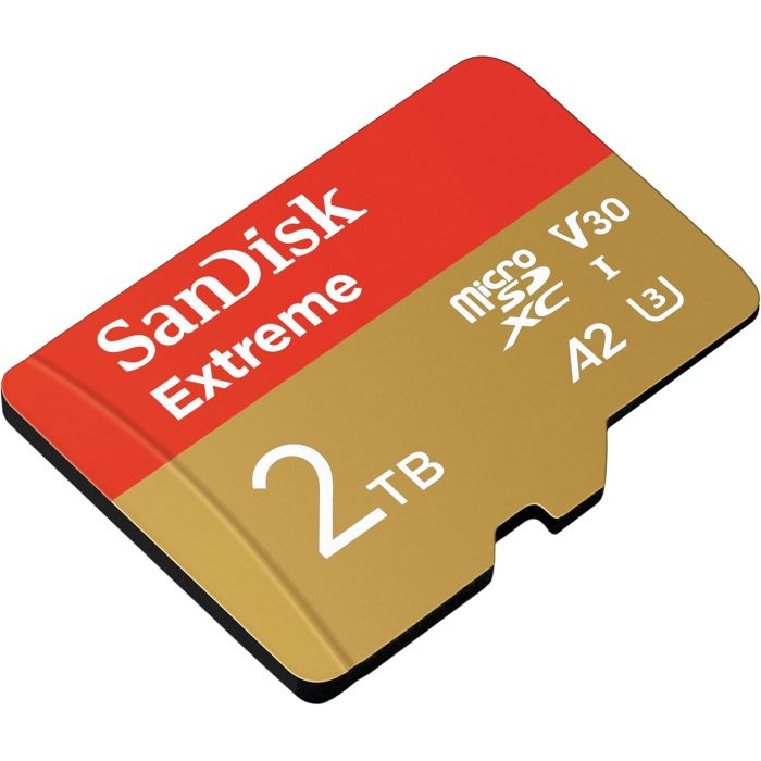 SanDisk 2TB Extreme microSDXC UHS-I z adapterjem do 240MB/s, C10, U3, V30, 4K, 5K, A2, Micro SD kart SanDisk 2TB Extreme microSDXC UHS-I z adapterjem do 240MB/s, C10, U3, V30, 4K, 5K, A2, Micro SD kart