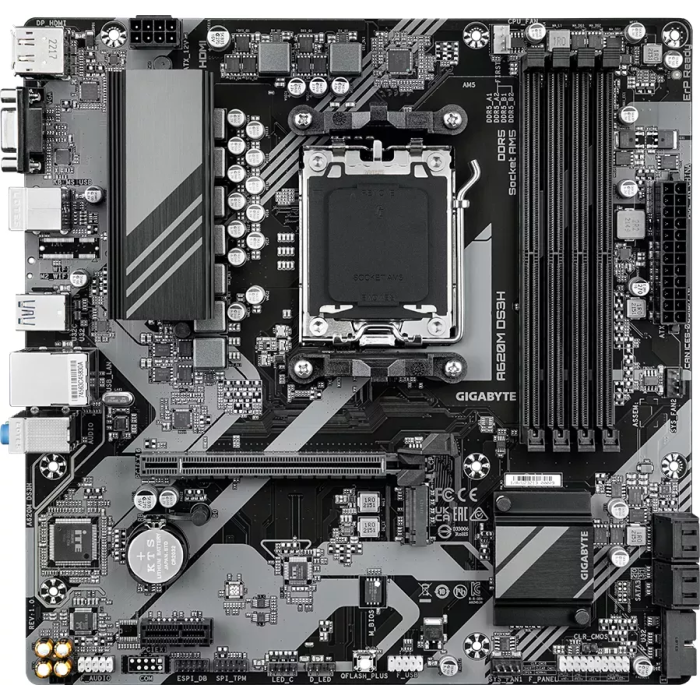 GIGABYTE A620M DS3H, DDR5, SATA3, USB3.2Gen1, DP, AM5 mATX GIGABYTE A620M DS3H, DDR5, SATA3, USB3.2Gen1, DP, AM5 mATX